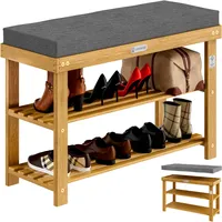 CASARIA Schuhbank FSC®-zertifiziertes Akazienholz 90x30x48cm