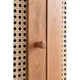 Home Affaire Drehtürenschrank Hällevik 202 x 202 x 61 cm Beige/Braun