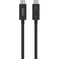 Belkin aktives Thunderbolt 4-Kabel, USB Type C-Verbindung mit 100W Power Delivery, PD-fähig, USB-4-konform und kompatibel mit TB3, MacBook Pro, iPhone 15 Pro, eGPU und anderen Geräten, 2m