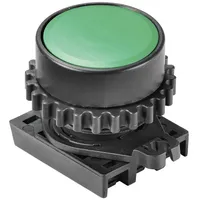 TRU Components TC-10343988 S3PR-P1G Drucktaster Knopf Standard-Grün (seidenmatt)