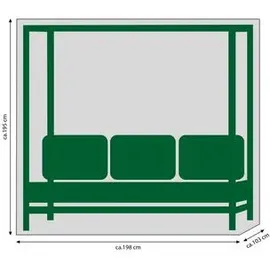 Dehner Abdeckhaube Daybed Hollywood 195 x 195 x 103 cm Polyester