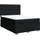 vidaXL Boxspringbett mit Matratze Schwarz 140x200 cm Stoff