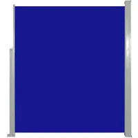 vidaXL Seitenmarkise 160 x 500 cm Blau Polyester