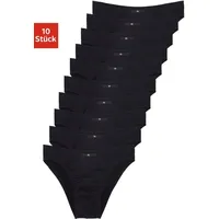 H.I.S. Slip unifarben schwarz L 10er Pack