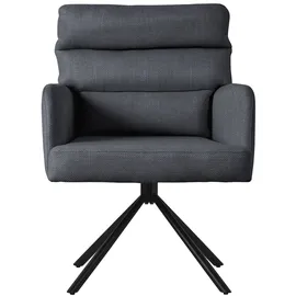 ML-Design Esszimmerstühle drehbar 2er Set Anthrazit, Rückenlehne, Auto-Position,