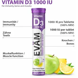 eväm Vitamin D3 Brausetabletten 240 St.