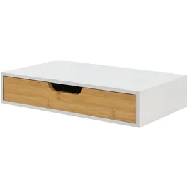 [en.casa] Wandregal 2er Set Bokn 40 x 24 x 8 cm Weiß