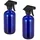Relaxdays 8 x Sprühflasche Glas, Blau
