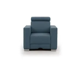 Fun Möbel Sessel Canton Stoff 94 x 92 x 0 cm Azurblau mit Kissen