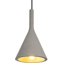 Paco Home CLOUCH 1-flg. E27 21,5 cm rund grau Beton