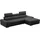 sit&more Eckcouch Kunstleder 2-Sitzer Schwarz