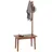 Costway 3-in-1-Beistelltisch Schuhbank 168 x 40 x 45 cm braun