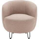 INOSIGN Sessel INOSIGN "Anjuli Lieferzeit nur 2 Wochen", rosa (flamingo), B:72cm H:72cm T:76cm, 100% Polyester, Sessel, Sessel, Runde Form, perfektes Einzelstück, Flausch oder Feinstruktur