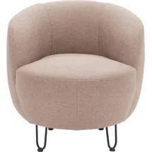 INOSIGN Sessel INOSIGN "Anjuli Lieferzeit nur 2 Wochen", rosa (flamingo), B:72cm H:72cm T:76cm, 100% Polyester, Sessel, Sessel, Runde Form, perfektes Einzelstück, Flausch oder Feinstruktur