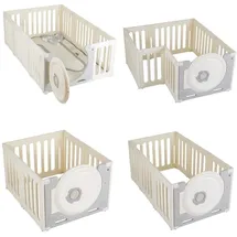 Moni Laufstall Cubby Land Laufgitter Spielmatte 50 Bälle Türe einfache Montage beige