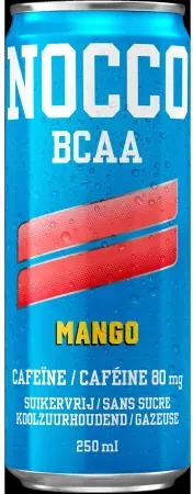 Nocco BCAA Mango Koffein 180mg Kohlensäurehaltiges Getränk Ohne Zucker 12x250ml
