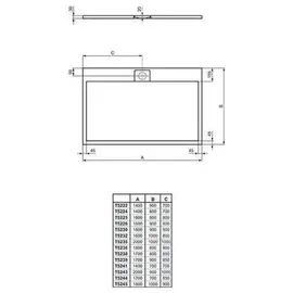 Ideal Standard Ultra Flat S i.life 1800x800x30mm, T5236FV