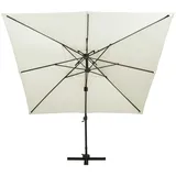 vidaXL Ampelschirm mit Lüftung 300x300 cm Sandweiß
