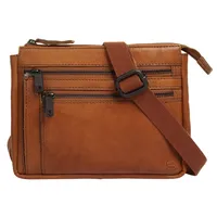 Spikes & Sparrow Umhängetasche echt Leder, braun