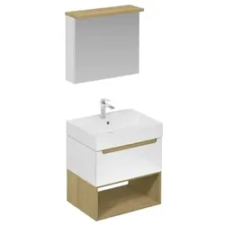 Naturel Stilla Badezimmer-Set weiß glanz KSETSTILLA010