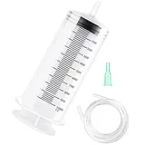 AXVRAV 1000ml Handpumpe Ölabsaugpumpe, Große Spritze mit Schlauch, Wiederverwendbar Auto Ölspritze Ölpumpe Ölabsaugspritze Ölabsauger Umfüllpumpe für Getriebeöle Bremsflüssigkeit Kühlmittel Motor