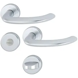 HOPPE Rosettengarnitur Marseille Aluminium grau
