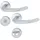 HOPPE Rosettengarnitur Marseille Aluminium grau