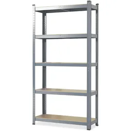 Karat Schwerlastregal Stahl 220 cm x 120 cm x 45 cm grau