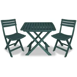 vidaXL Bistroset 3-tlg. grün klappbar 43582