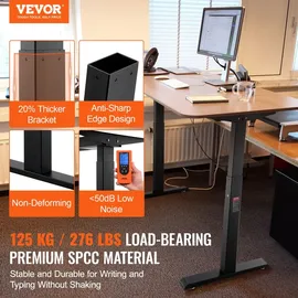 Vevor Schreibtisch Gestell 70-117 cm x 110-178 cm