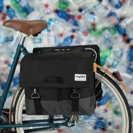 URBAN PROOF Recycled Double Fahrradtaschen schwarz/grau