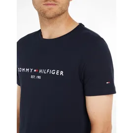 Tommy Hilfiger Logo Kurzarm-T-Shirt Sky Captain L