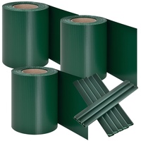 Juskys PVC Sichtschutzstreifen 3er Set á 35m x 19cm – grün