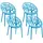CLP Hope Stapelstuhl 59 x 60 x 80 cm blau 4 St.