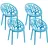 59 x 60 x 80 cm blau 4 St.
