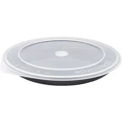 20x DishCircle Menüteller 2-geteilt mit Flachdeckel