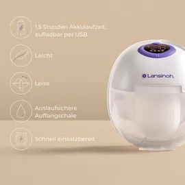 Lansinoh tragbare Doppelmilchpumpe