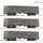 Roco 3-tlg. Set: Offene Güterwagen SNCF 6600203 H0