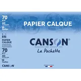 CANSON 200017151 Transparentpapier, satiniert, DIN A3, 70/75 g/qm