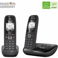 Gigaset AS405A Duo-Großtasten-Telefon mit Anrufbeantworter Freisprechen