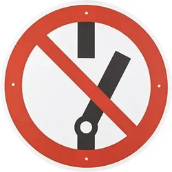 Verbotszeichen P031 "Schalten verboten" ø200mm