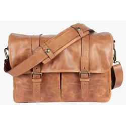 Bronkey Roma Kuriertasche aus braunem Leder