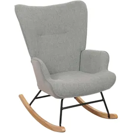 MCW Schaukelstuhl N14 Polyester 320 g/m2 80 x 100 x 80 cm Grau-Grün