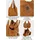 CASPAR Hobo Bag Leder Schwarz