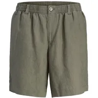 JACK & JONES Bill Lawrence Linen Kurze Hose - Tea Leaf - S