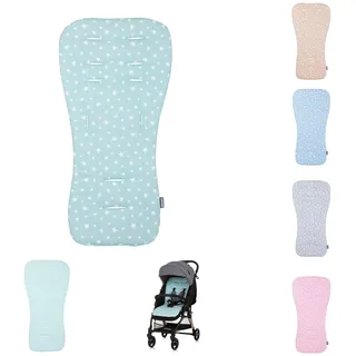 Chipolino Kinderwagen Sitzeinlage Universalsitzunterlage Baumwolle atmungsaktiv, grün