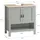 SoBuy Waschbeckenunterschrank Hellgrau 60x60x30cm