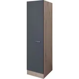 Flex-Well Exclusiv Geschirrschrank Morena 50 cm Basaltgrau matt - San Remo Eiche