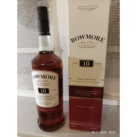 Bowmore 10 Years Old Dark & Intense Islay Single Malt 40% vol 1 l