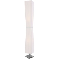 SalesFever Stehlampe »Leon«, 2 flammig-flammig, Plissee Lampenschirm aus Latex weiß